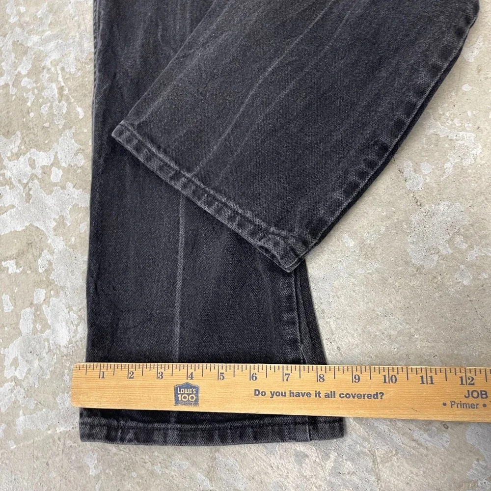 Vintage Wrangler Jeans 36x34 Black Pants 933 Silver Cowboy Western Fits 35x32‎